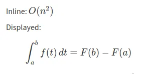 Markdown LaTeX